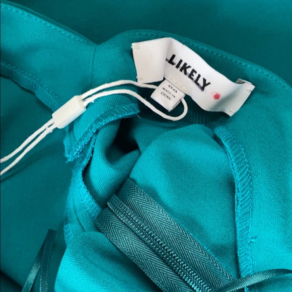 NWOT Likely Turquoise Sleeveless Sheath Dress Sz00 - Picture 7 of 8